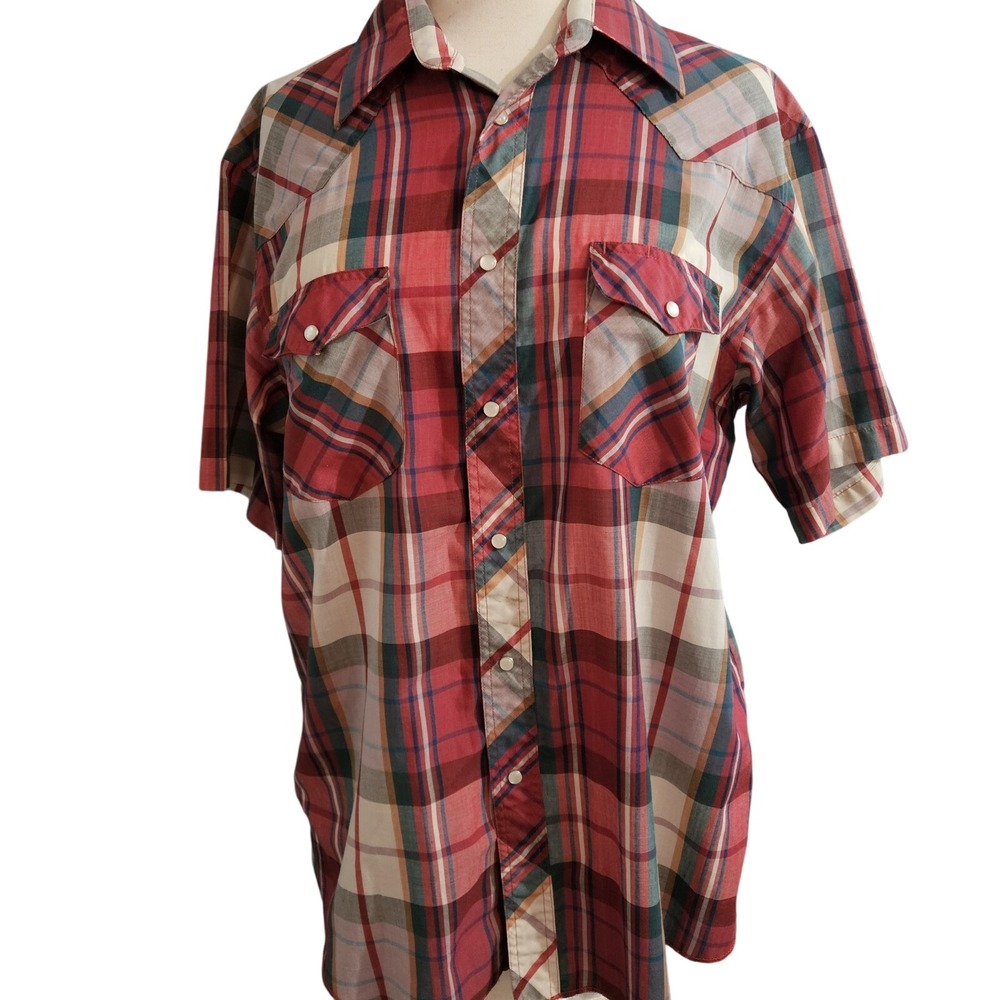 Wrangler Men's Short Sleeve Cowboy Cut Regular Fit X-long Tails 16‎ 1/2